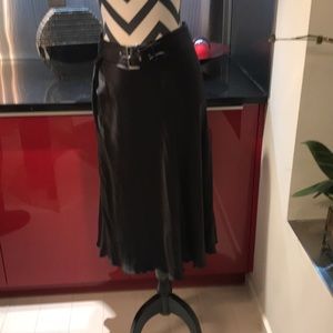 Gianfranco Ferre Belted Silk Skirt